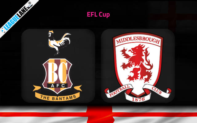 Bradford City vs Middlesbrough Prediction and Match Preview