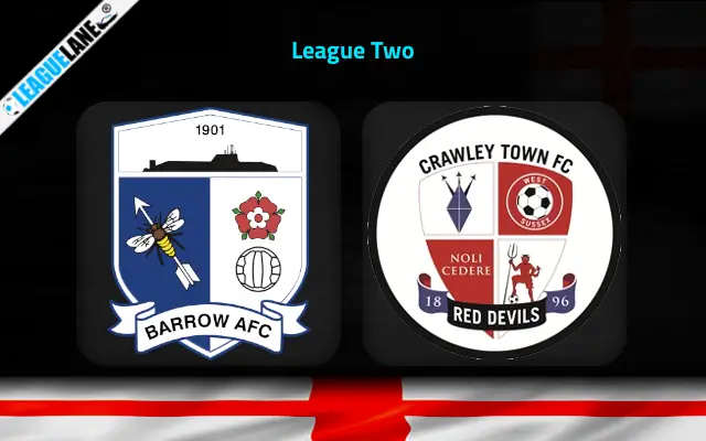 Barrow vs Crawley Town Prediction & Match Preview