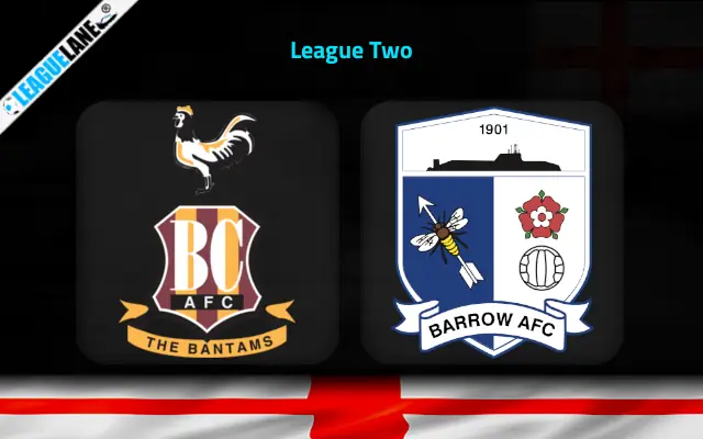 Bradford City vs Barrow Prediction & Match Preview