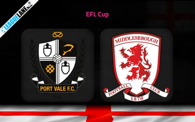 Port Vale vs Middlesbrough Prediction and Match Preview