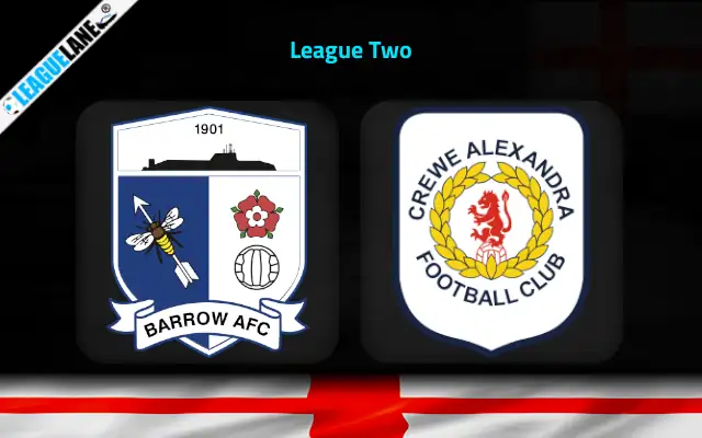 Barrow vs Crewe Alexandra Prediction & Match Preview
