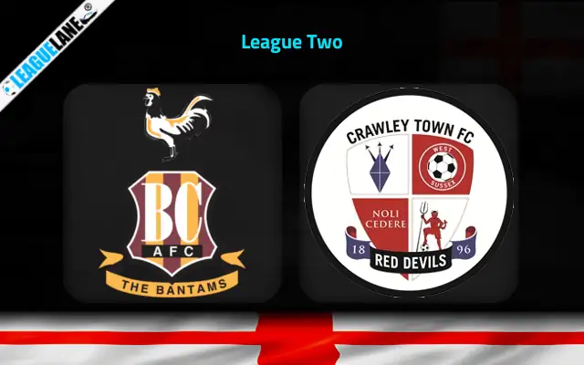 Bradford vs Crawley Prediction & Match Preview
