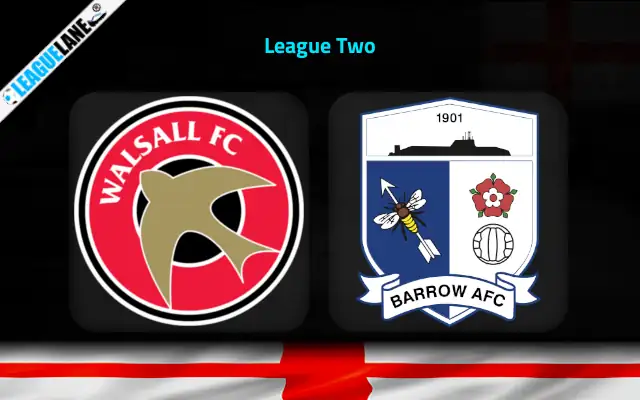 Walsall vs Barrow Prediction & Match Preview