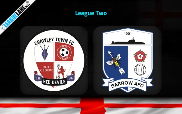 Crawley vs Barrow Prediction and Match Preview