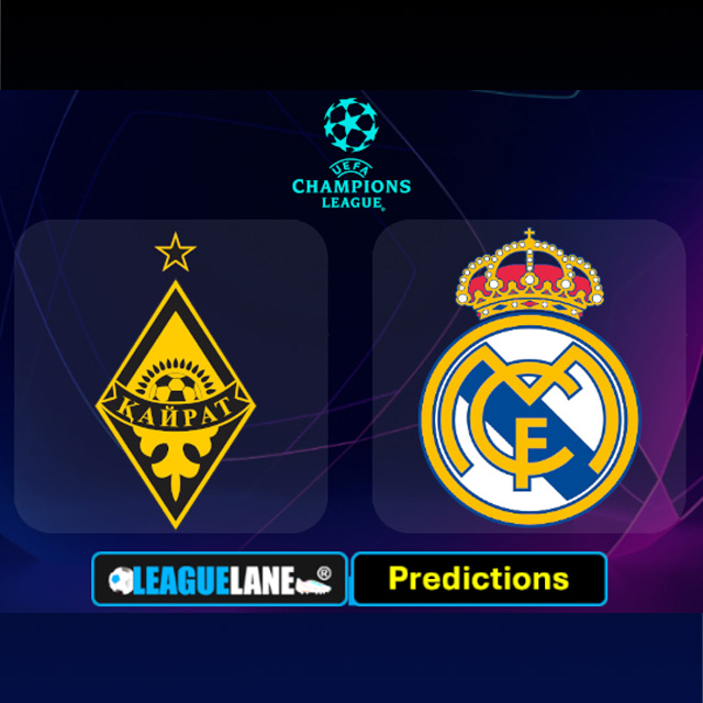 Kairat vs Real Madrid Prediction & Betting Tips