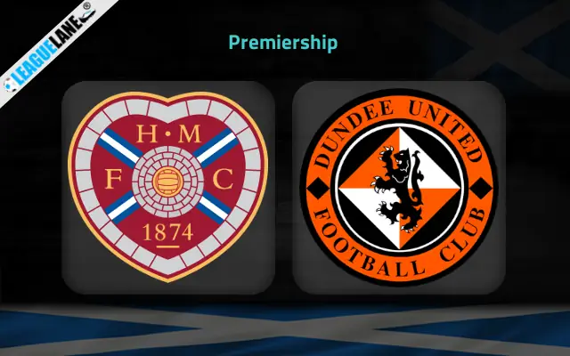 Hearts vs Dundee United Prediction & Betting Tips