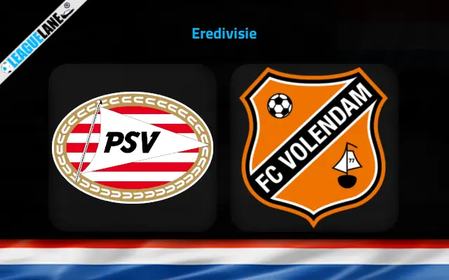 PSV Eindhoven vs FC Volendam Prediction & Betting Tips